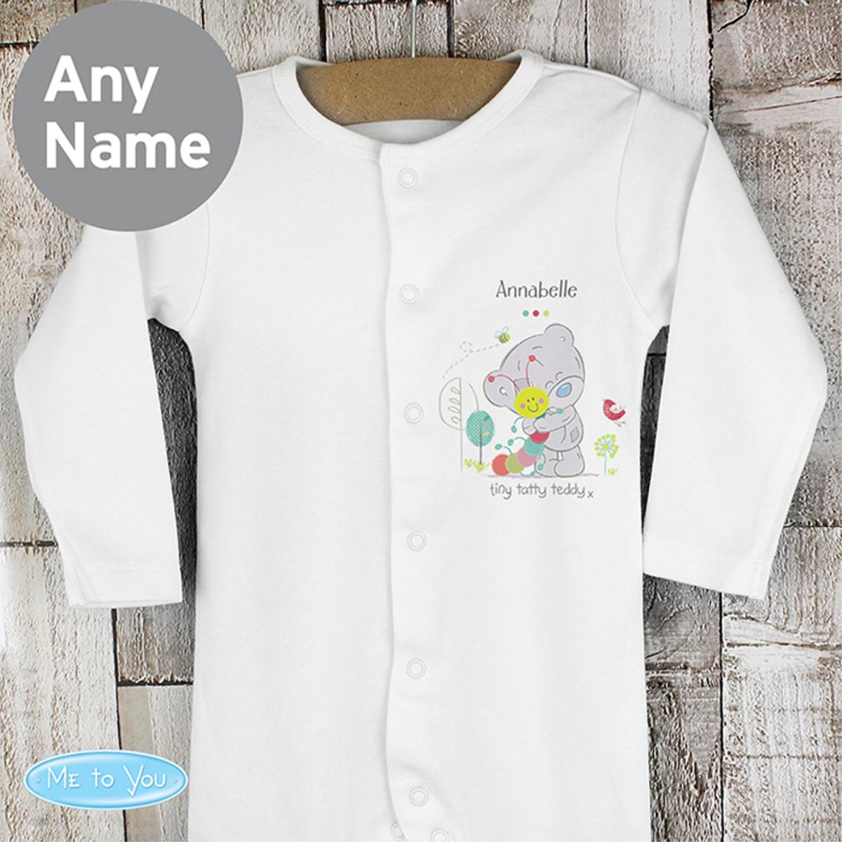 Personalised Tiny Tatty Teddy Cuddle Bug  Baby Grow 3-6 mths Extra Image 3